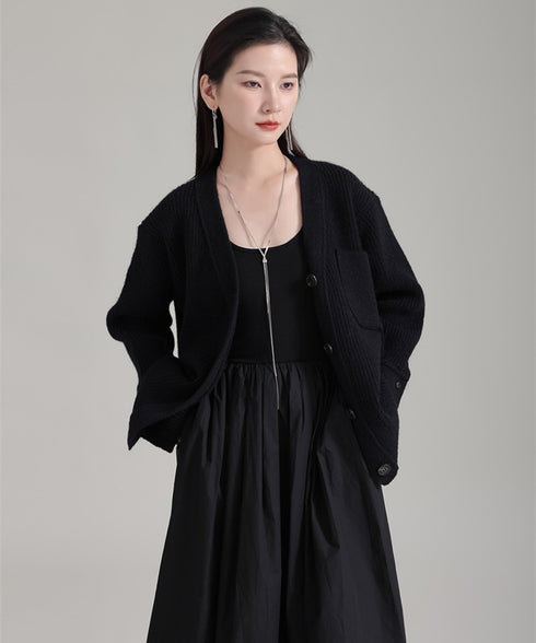 Rib Knit Cardigan